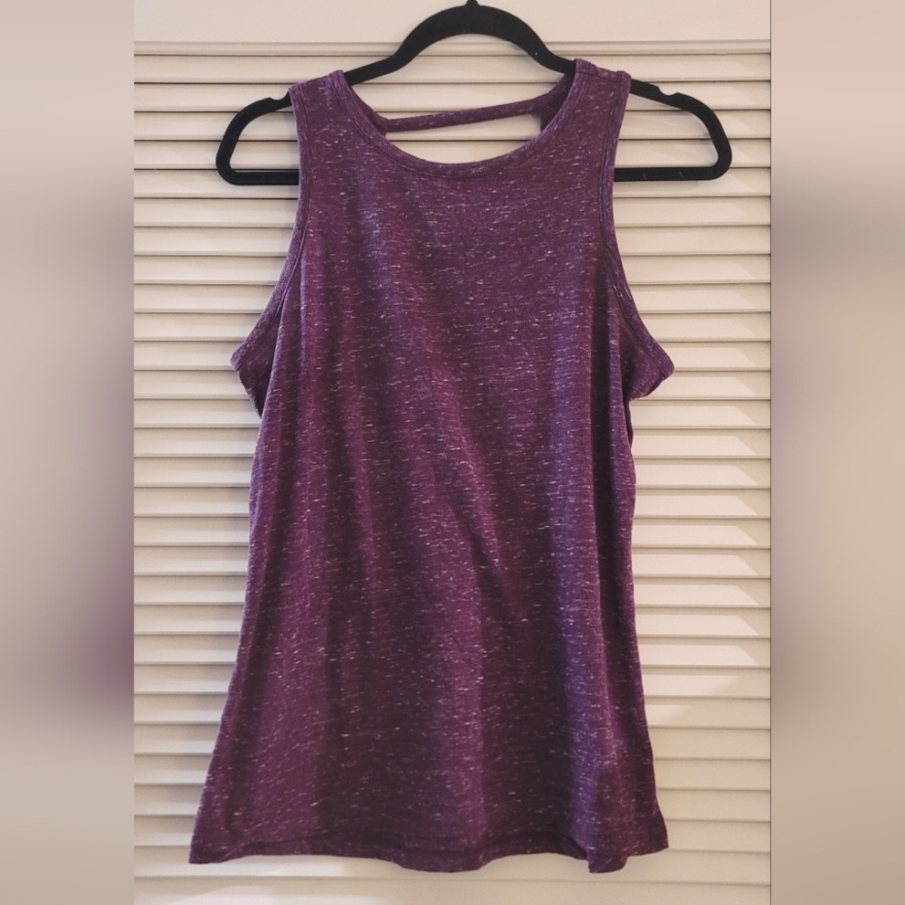 Victoria Secret- Sports Black/Purple/White Athletic Workout Top